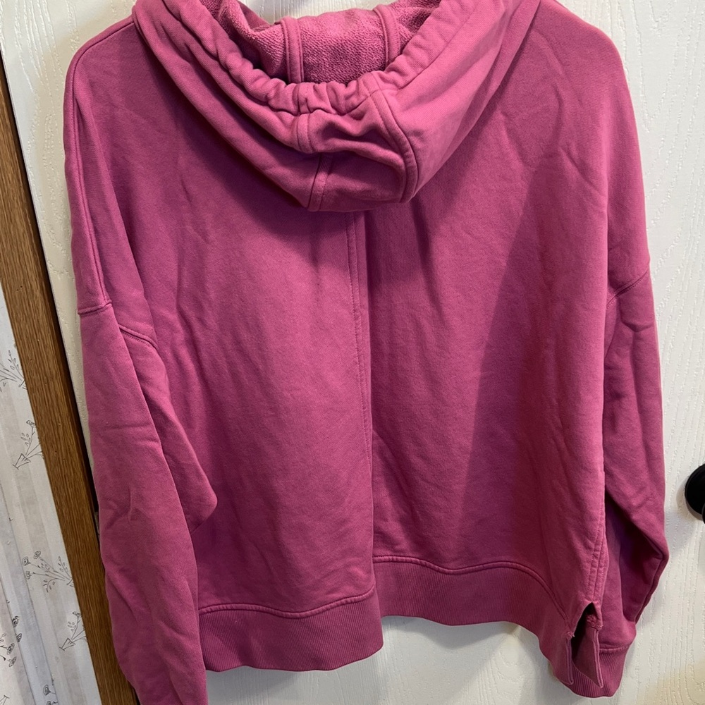 Carhartt Pink Pullover Hoodie with Teal Script - Picture 9 of 10